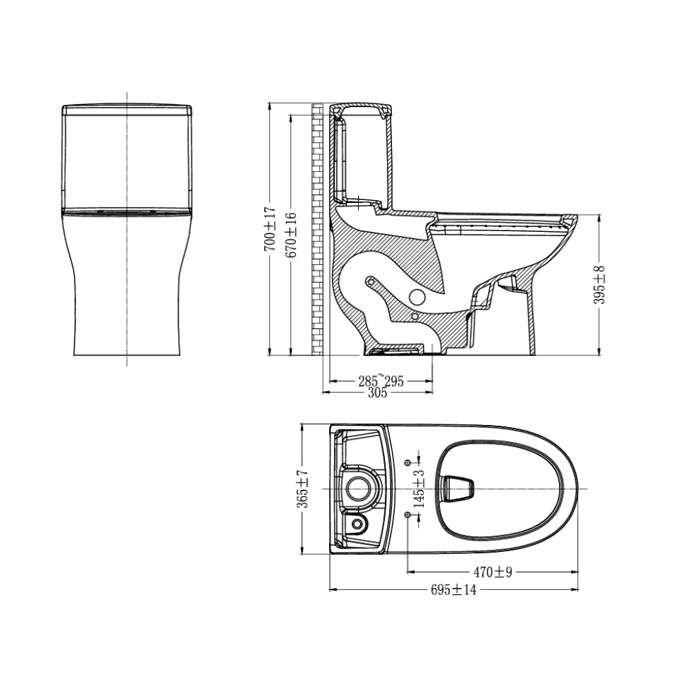 Bồn Cầu Một Khối JOMOO 11252-2/31KA-I011 Nắp Êm