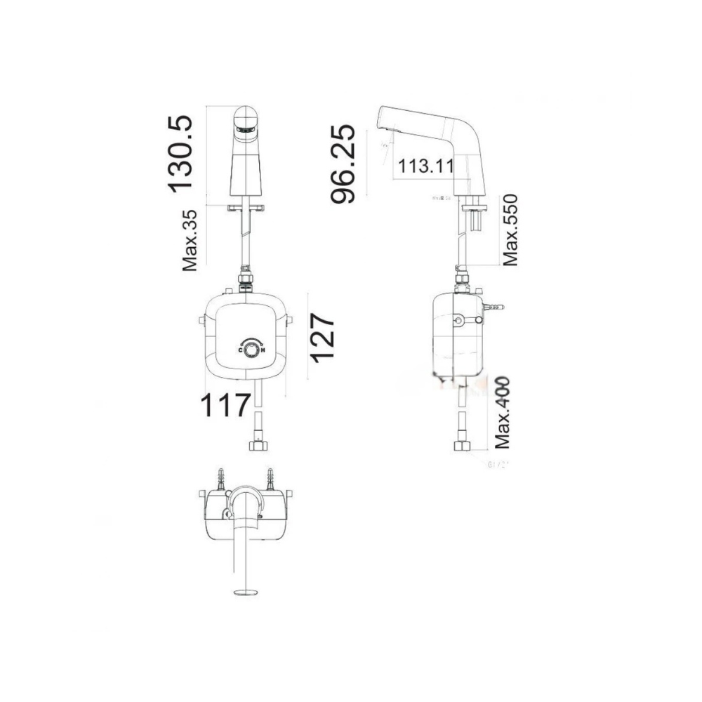 Vòi Lavabo American Standard 1130070000 Cảm Ứng AccuFlo