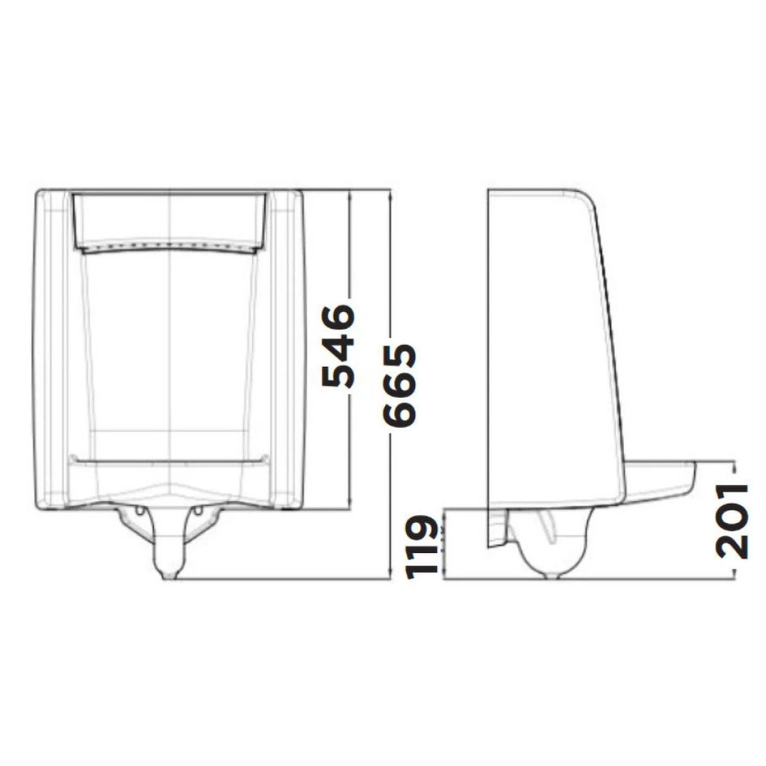 Bồn Tiểu Nam American Standard WP-6591B Treo Tường Cấp Âm