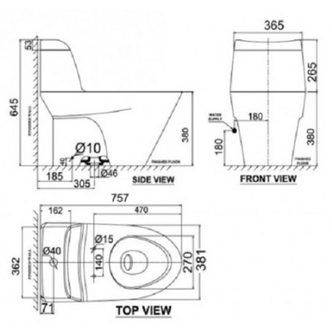 Bồn Cầu American Standard VF-2010SW (VF2010SW) Nắp Rửa Cơ M4A839 Activa (TL)