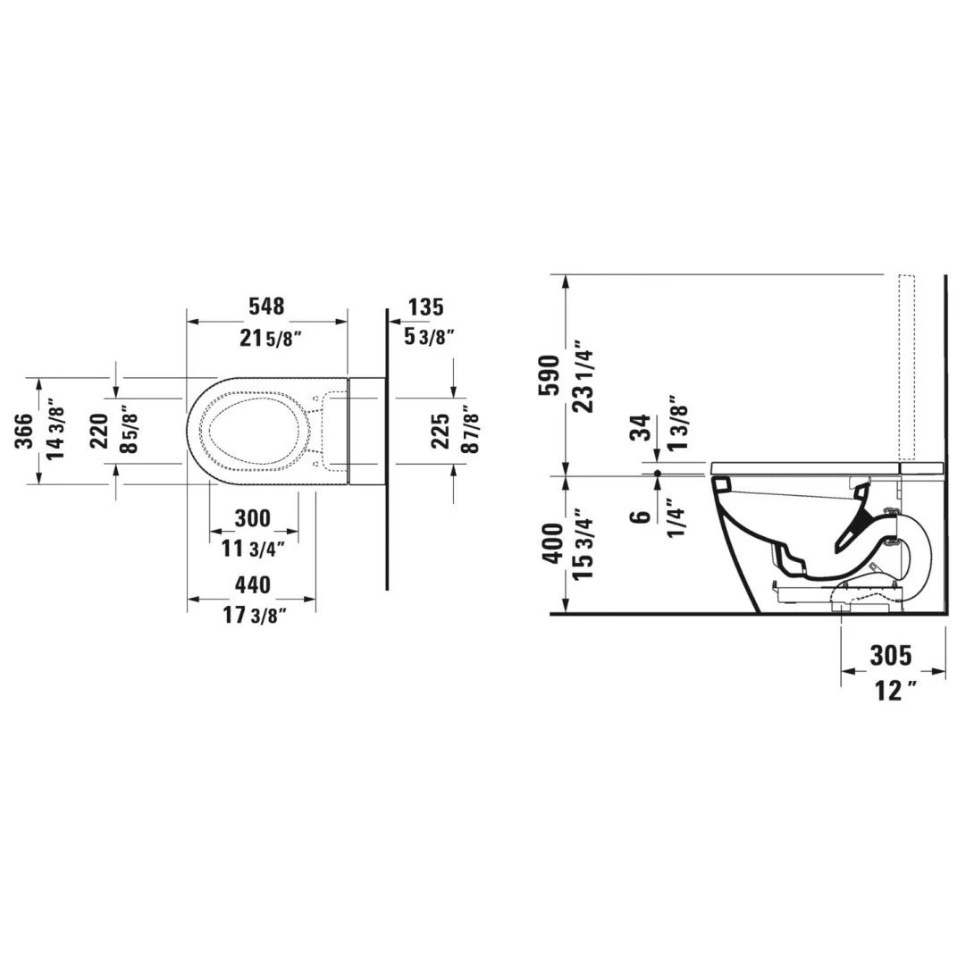Bồn Cầu Điện Tử Thông Minh Duravit 620000002500320 Dòng Sensowahs I Plus Màu Thép