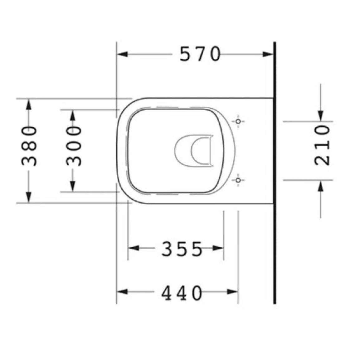 Bồn Cầu Duravit 2561090000 Treo Tường Dòng P3 Comfort