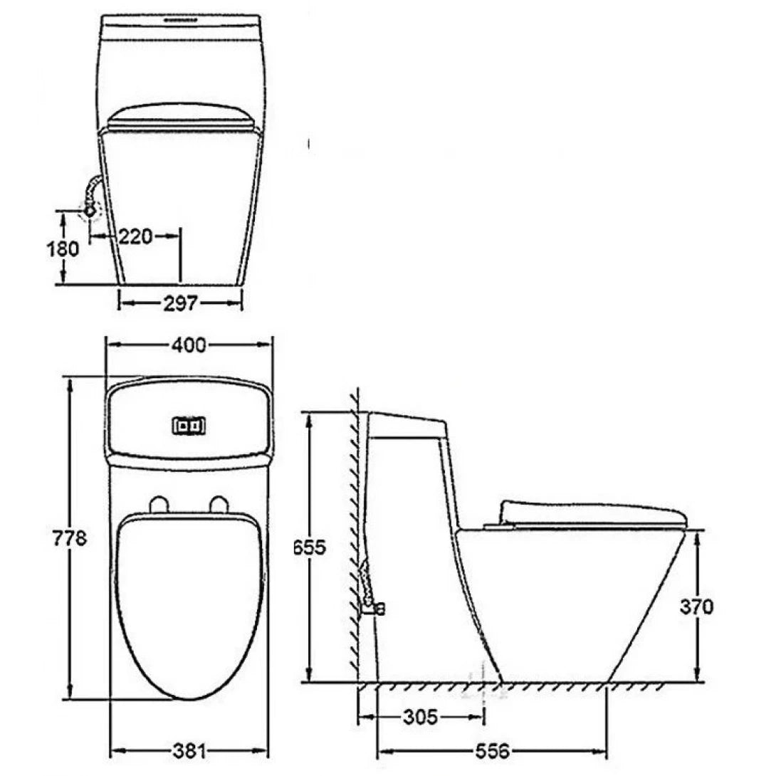 Bồn Cầu Một Khối Grohe 39316000 Dòng Projectline