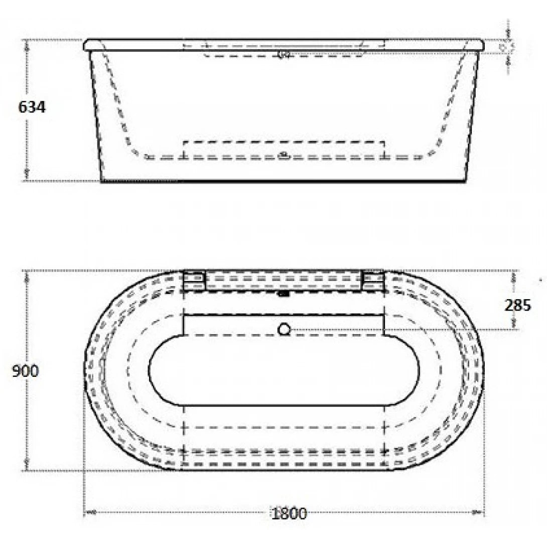 Bồn Tắm Grohe 39154000 + 39322000 Yếm Eurocosmo 1.8M