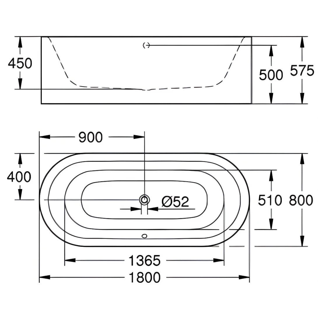 Bồn Tắm Grohe Essence 39729000 Đặt Sàn 1.8M