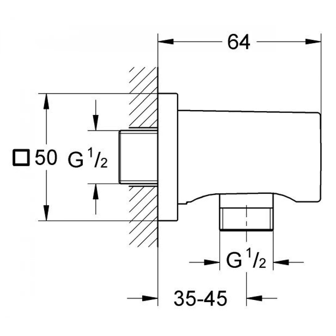 Đầu Ra Nước Grohe 27076000 Rainshower