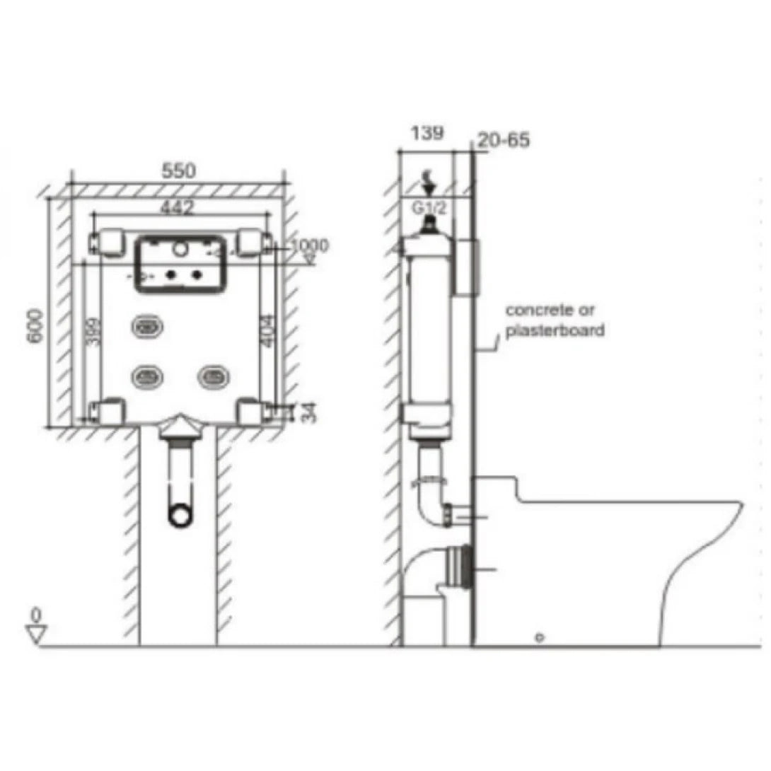 Két Nước American Standard VP-G30042 (VPG30042) Âm Tường