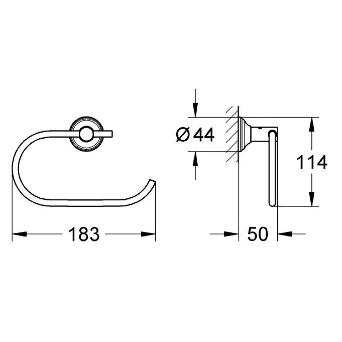 Móc Giấy Vệ Sinh Grohe 40657001 Essentials Authentic