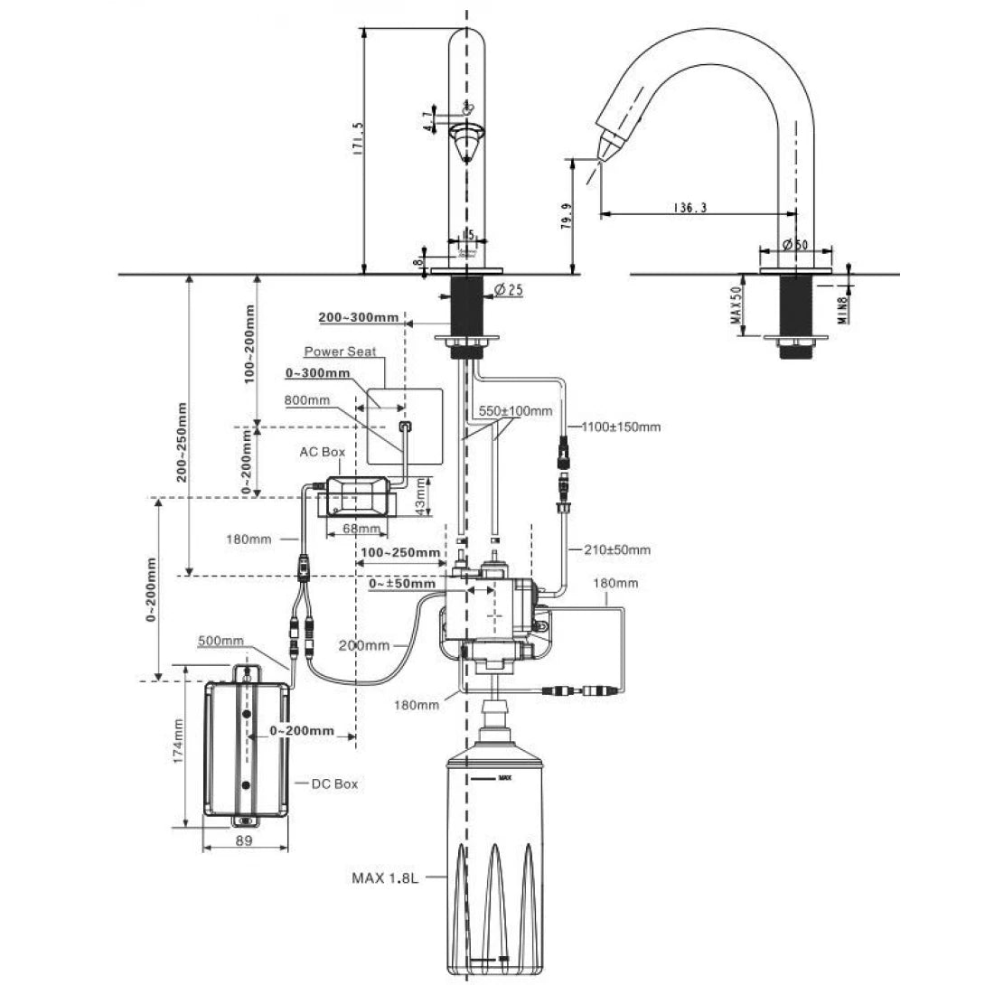 Vòi Xà Phòng American Standard WF-8102 (WF8102) Cảm Ứng