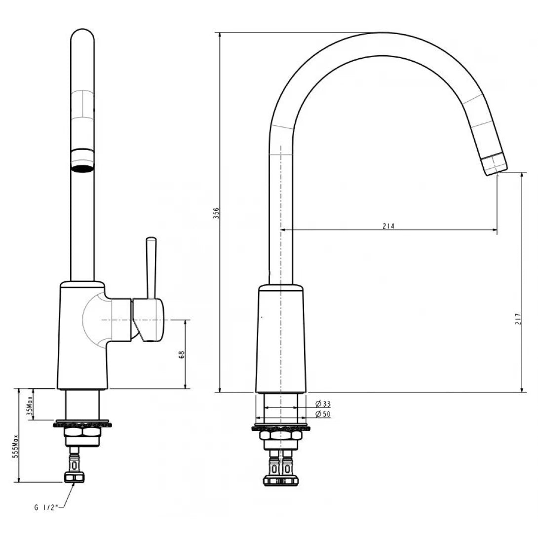 Vòi Rửa Chén American Standard 1009080000 Nóng Lạnh