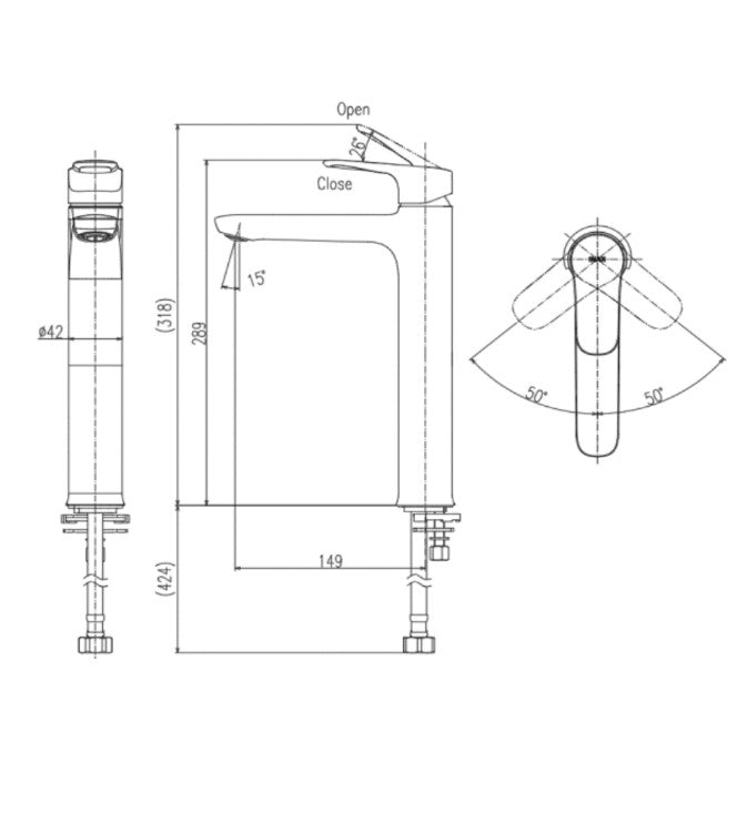 Vòi Chậu Rửa Lạnh Inax LFV-22SH (LFV22SH) Thân Cao