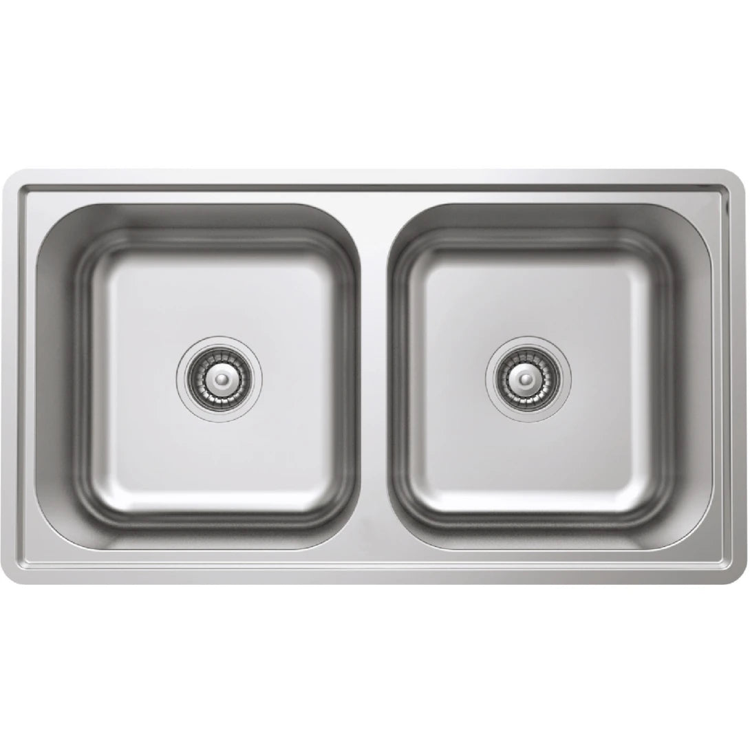 Chậu Bếp Hafele HS20-SSN2R90M 567.20.493 Hai Hộc Inox 304