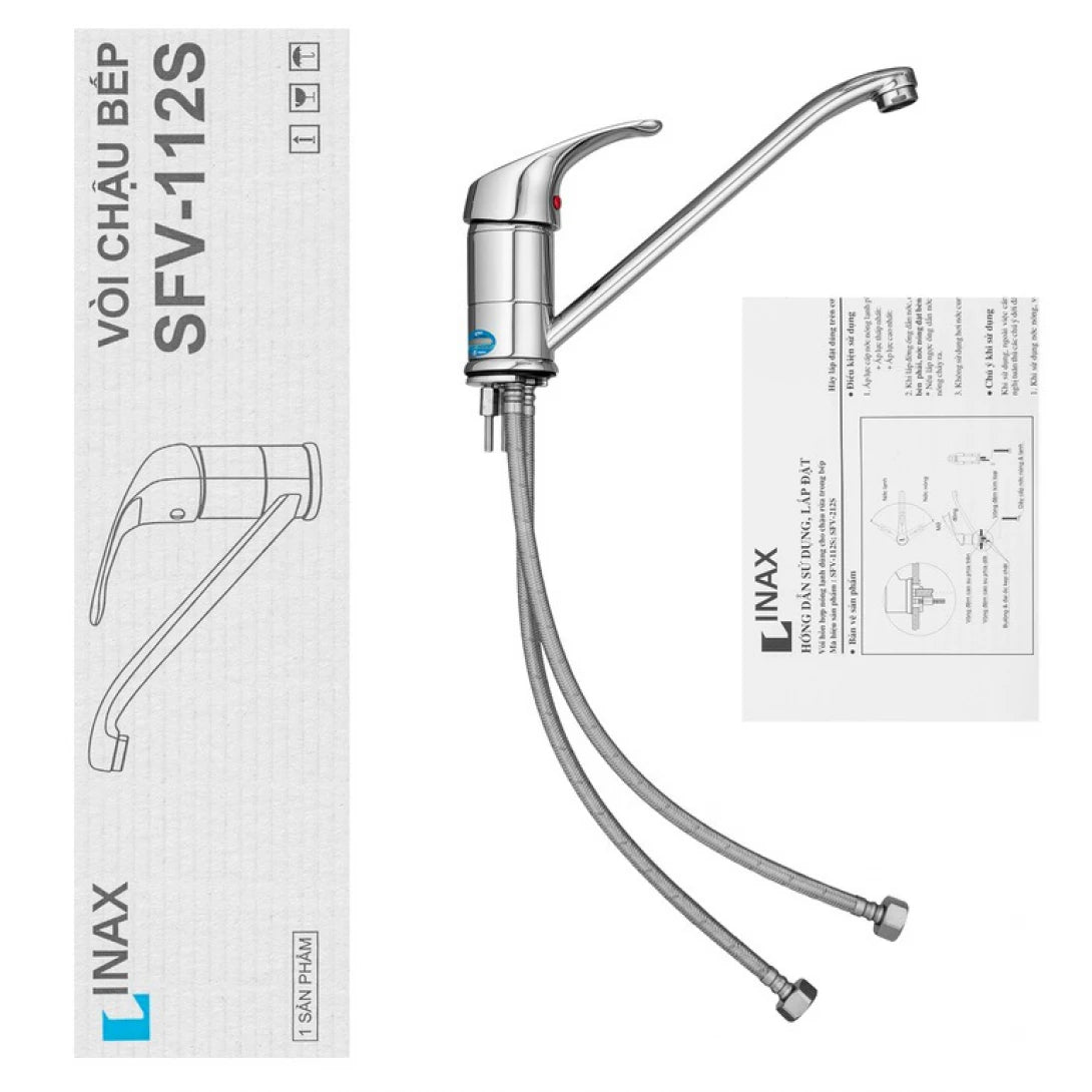 Vòi Rửa Chén Nóng Lạnh INAX SFV-112S – Sang Trọng, Bền Bỉ, Tiện Lợi