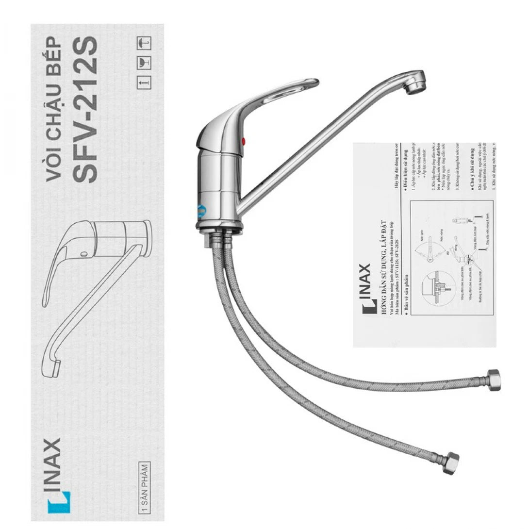 Vòi Rửa Chén Nóng Lạnh INAX SFV-212S – Sang Trọng, Bền Bỉ, Tiện Lợi