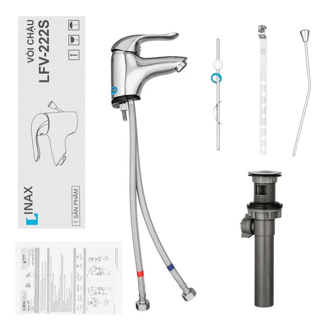 Vòi Chậu Lavabo Inax LFV-222S (LFV222S) Nóng Lạnh