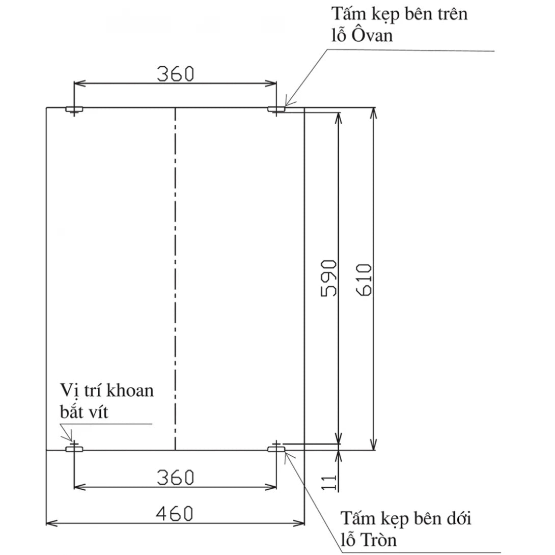 Gương tráng bạc INAX KF-4560VA