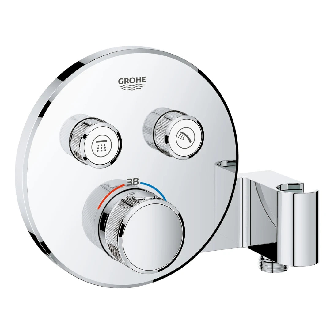 Mặt Bộ Trộn Âm Ổn Nhiệt Grohe SmartControl 29120000 + 35600000 Gắn Tường