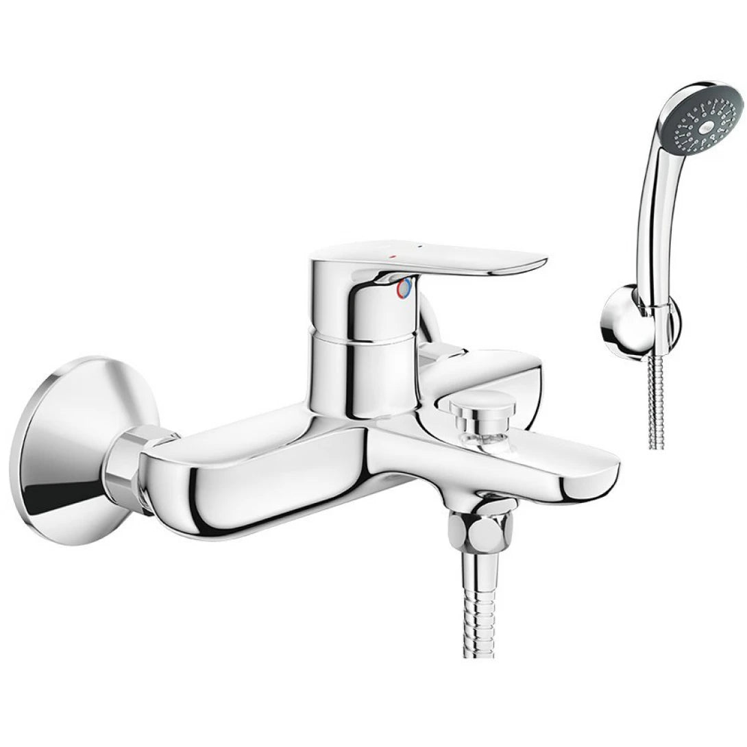 Vòi Sen Nóng Lạnh INAX BFV-1403S-4C – Tay Sen Massage Cr/Ni Cao Cấp