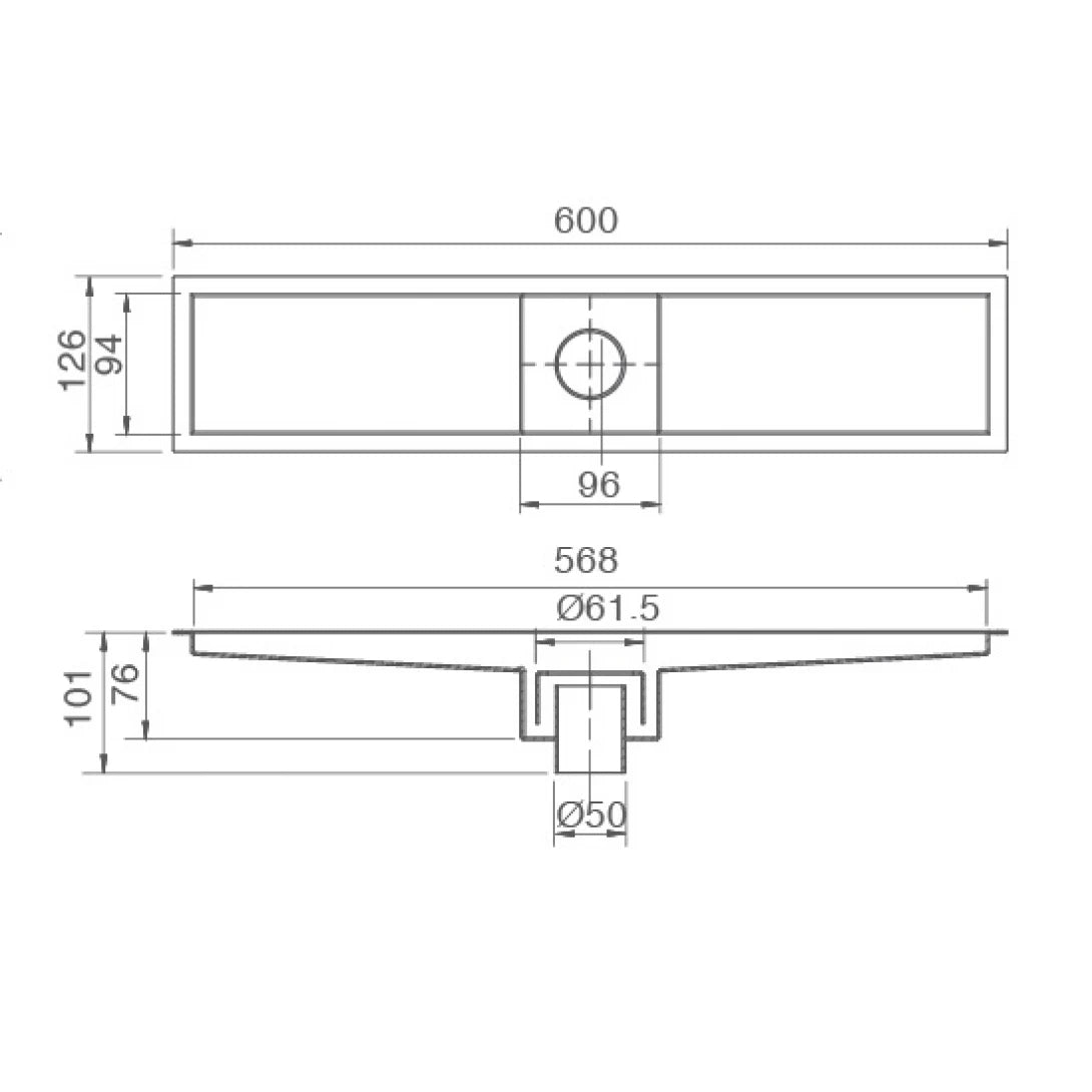 Phễu thoát sàn INAX PBFV-600