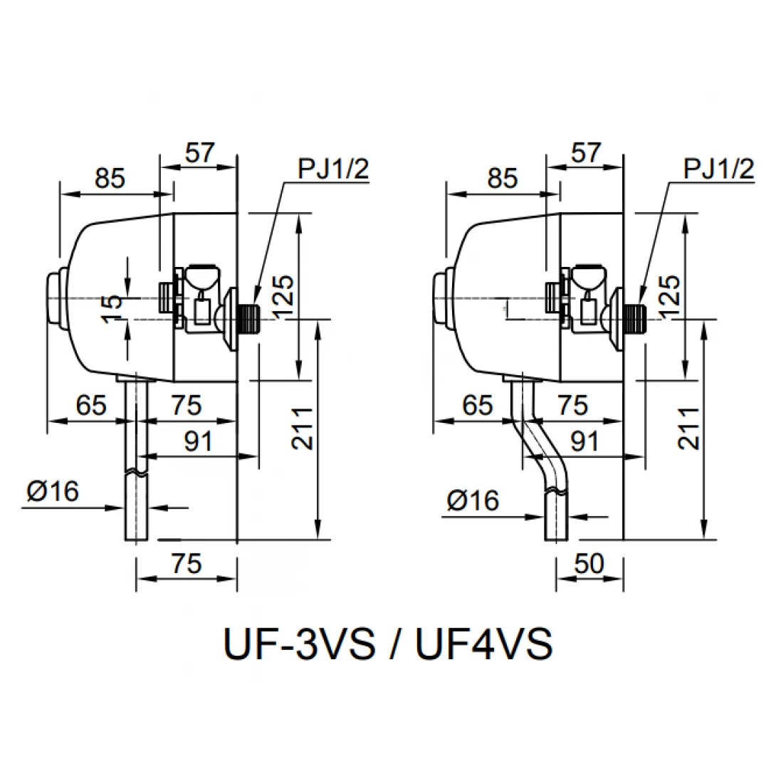 Van Xả Nhấn Bồn Tiểu Nam INAX UF-4VS – Ống Cong, Bền Bỉ, Tiết Kiệm Nước
