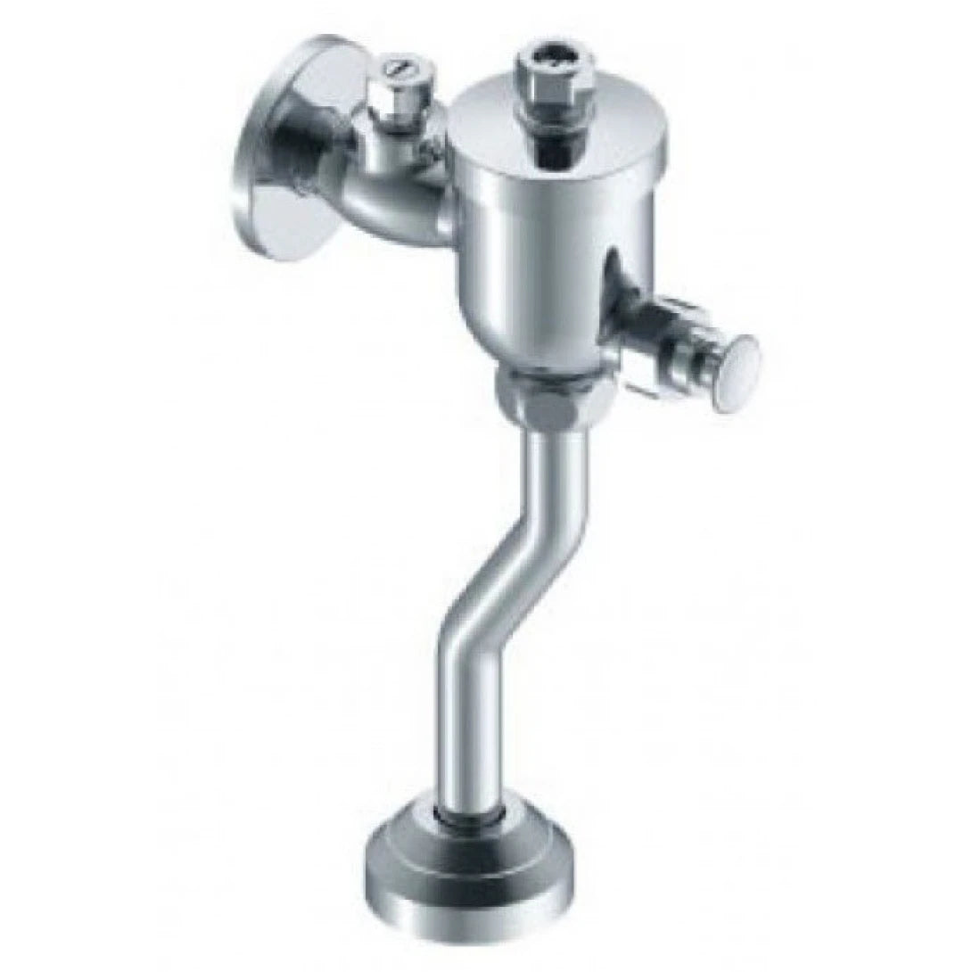 Van Xả Nhấn Bồn Tiểu Nam INAX UF-8V-0.5 – Ống Cong, Xả 0.5 Lít, Tiết Kiệm Nước