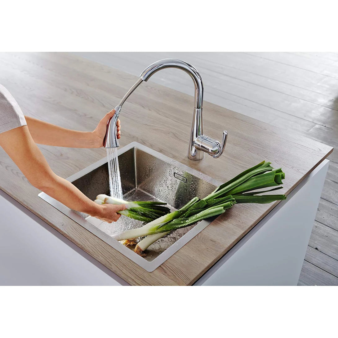 Vòi Bếp Grohe Zedra 32294001 Dây Rút