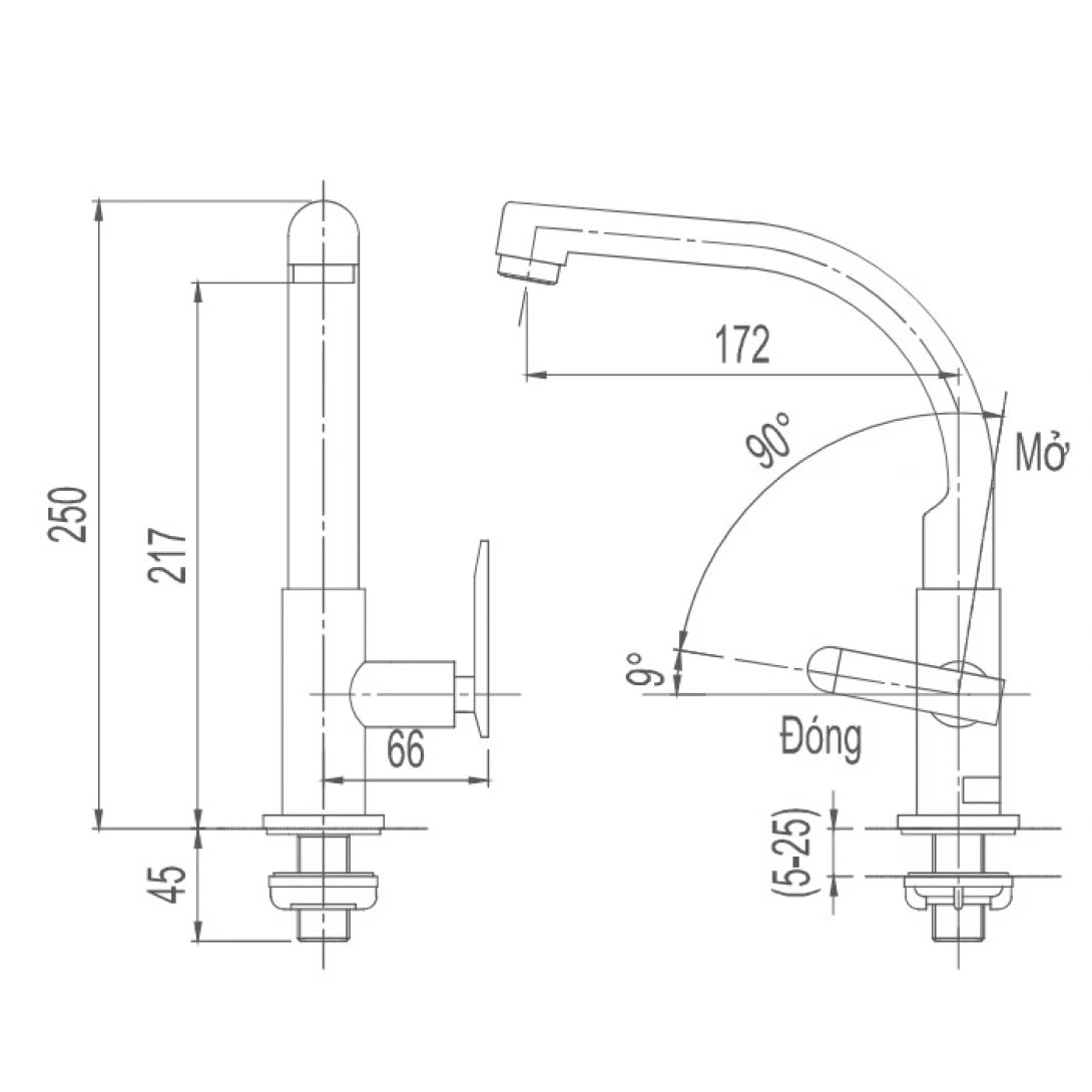 Vòi Rửa Chén Lạnh INAX SFV-29 – Linh Hoạt, Bền Bỉ, Sang Trọng