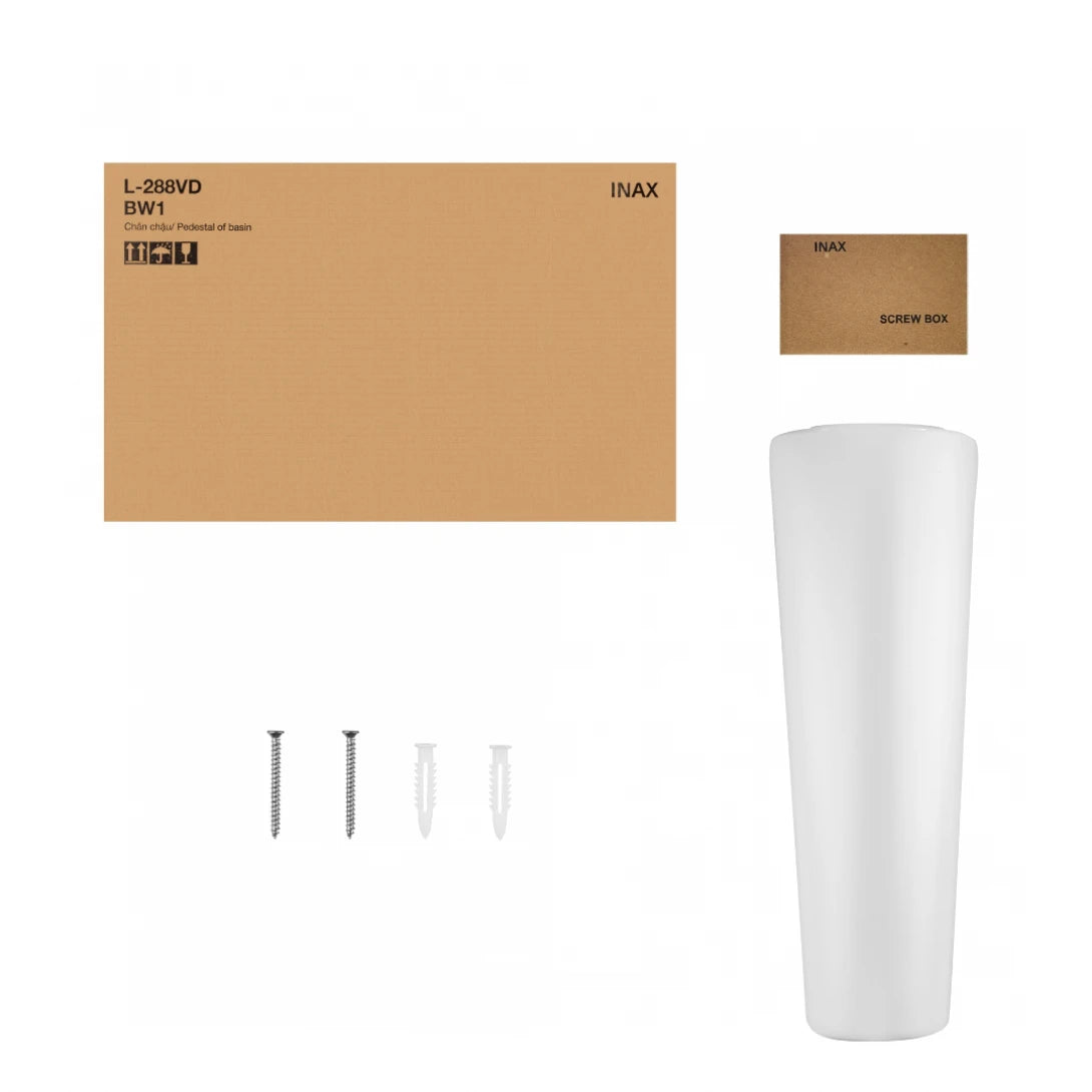 Lavabo Treo Tường Inax L-285V/L-288VD Kèm Chân Dài