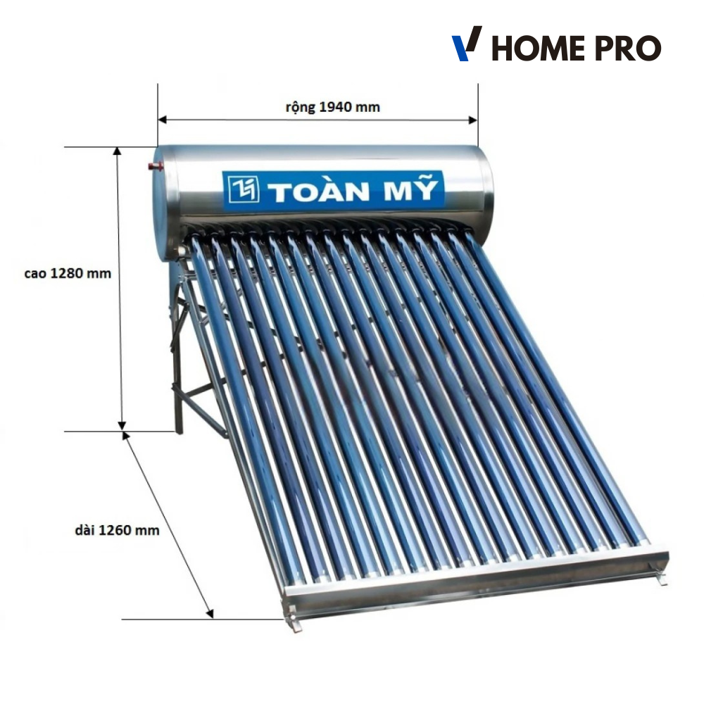 Máy Nước Nóng Năng Lượng Mặt Trời Toàn Mỹ 140L 58 - 14 I304
