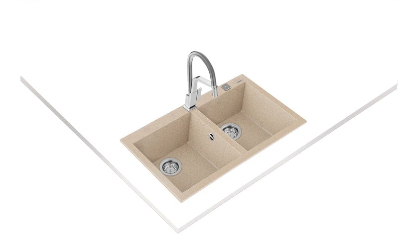 Chậu Đá Rửa Chén Teka ForSquare 2B 790 TG 115260016 115260014 2 Hộc 790x500 mm