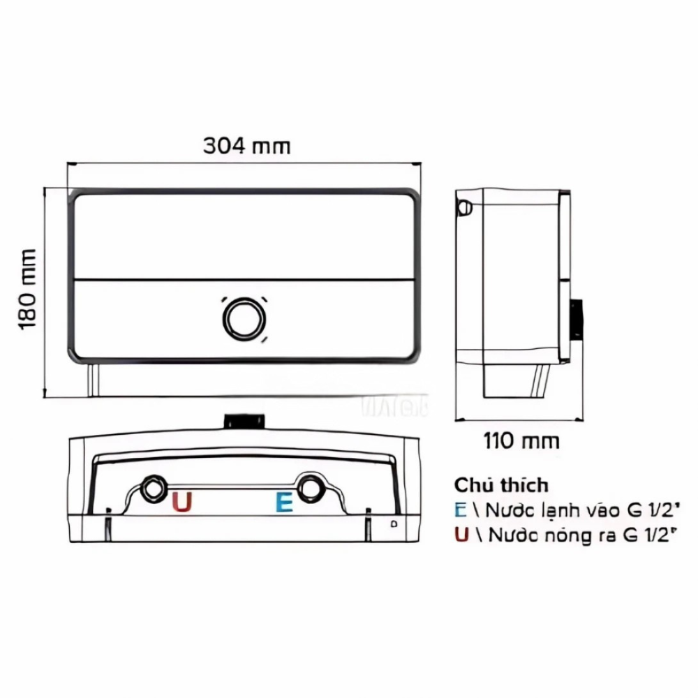 Máy Nước Nóng Ariston Aures ME 6 Đa Điểm Trực Tiếp Đa Dụng