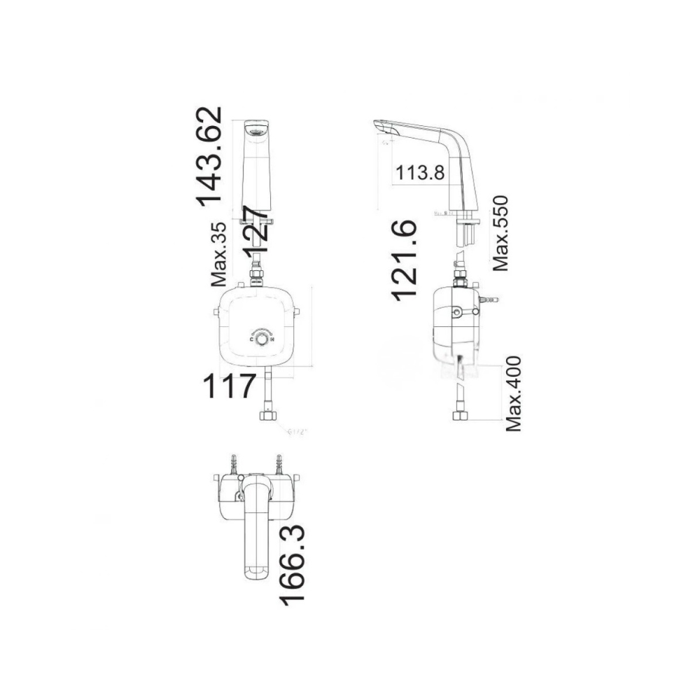 Vòi Lavabo American Standard 1130080000 Cảm Ứng AccuStream Size S