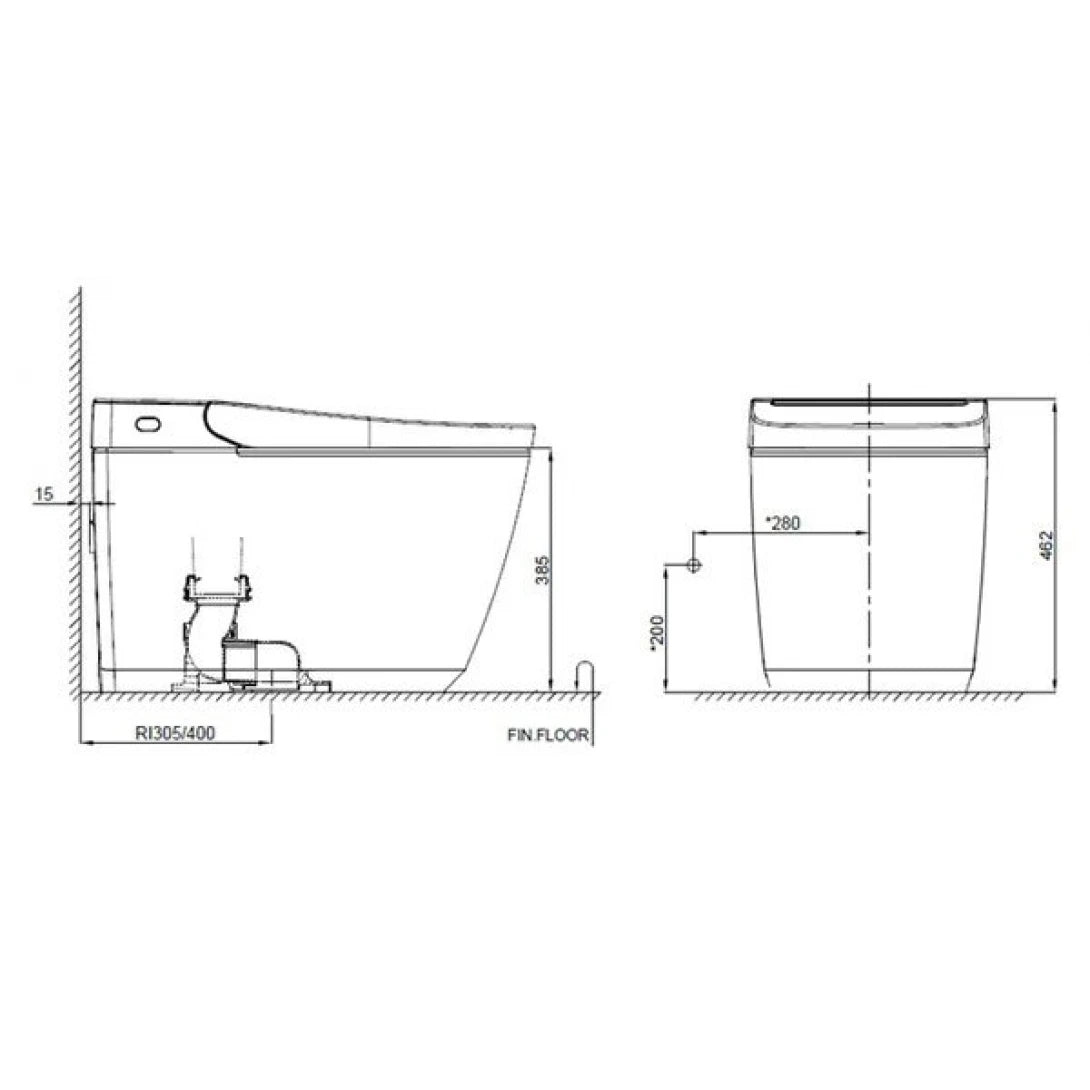 Bồn Cầu Điện Tử Thông Minh Grohe Igina 5000 36543SH0