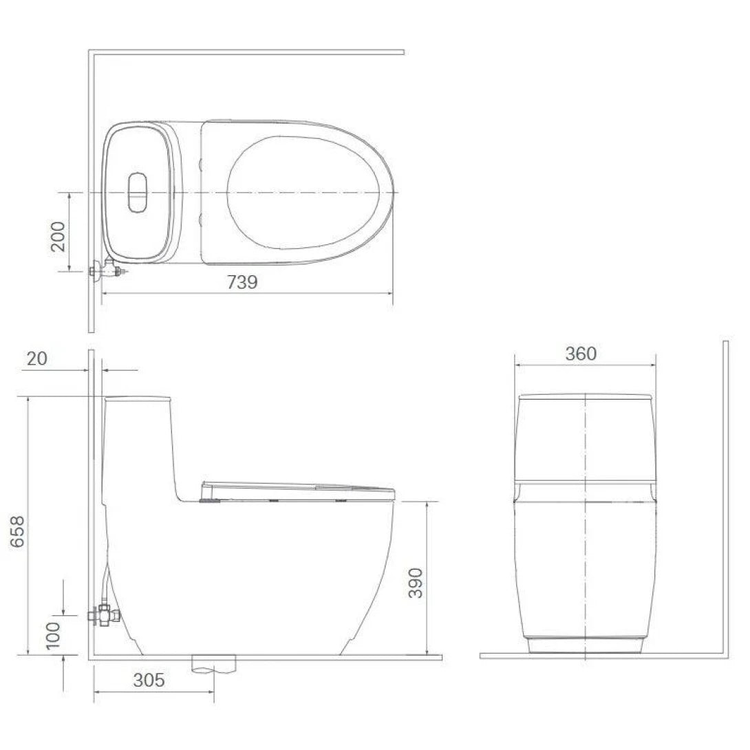 Bồn Cầu Thông Minh INAX AC-1052/CW-KB22AVN