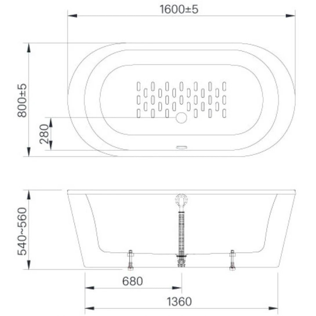 Bồn Tắm INAX BF-1656V 1.6m – Bồn Tắm Đặt Sàn Acrylic Lập Thể, An Toàn Chống Trượt