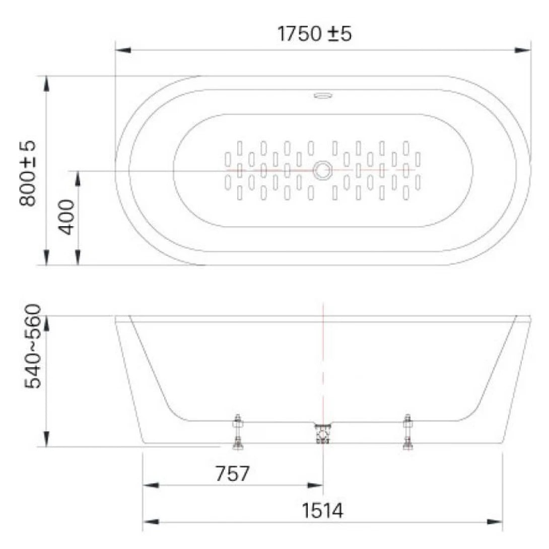 Bồn Tắm INAX BF-1757V 1.75m – Bồn Tắm Lập Thể Acrylic Đặt Sàn, Chống Trượt An Toàn