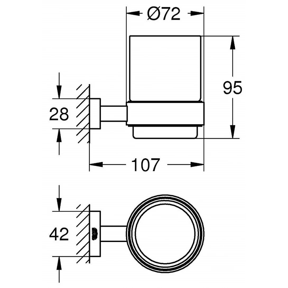 Kệ Ly Grohe 40755001 Essentials Cube