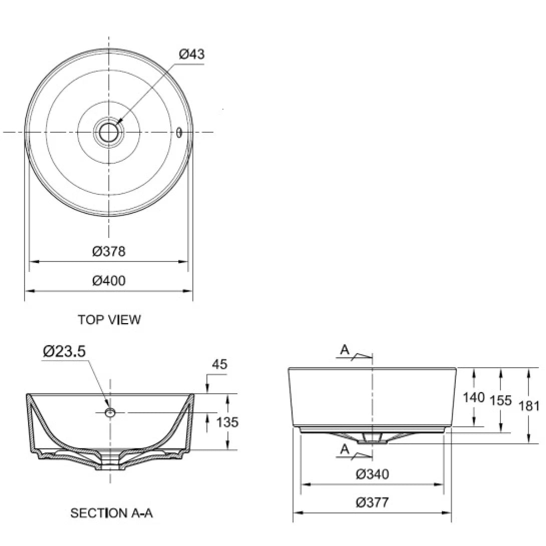 Chậu Rửa Đặt Bàn American Standard Acacia E 0509-WT (0509WT)
