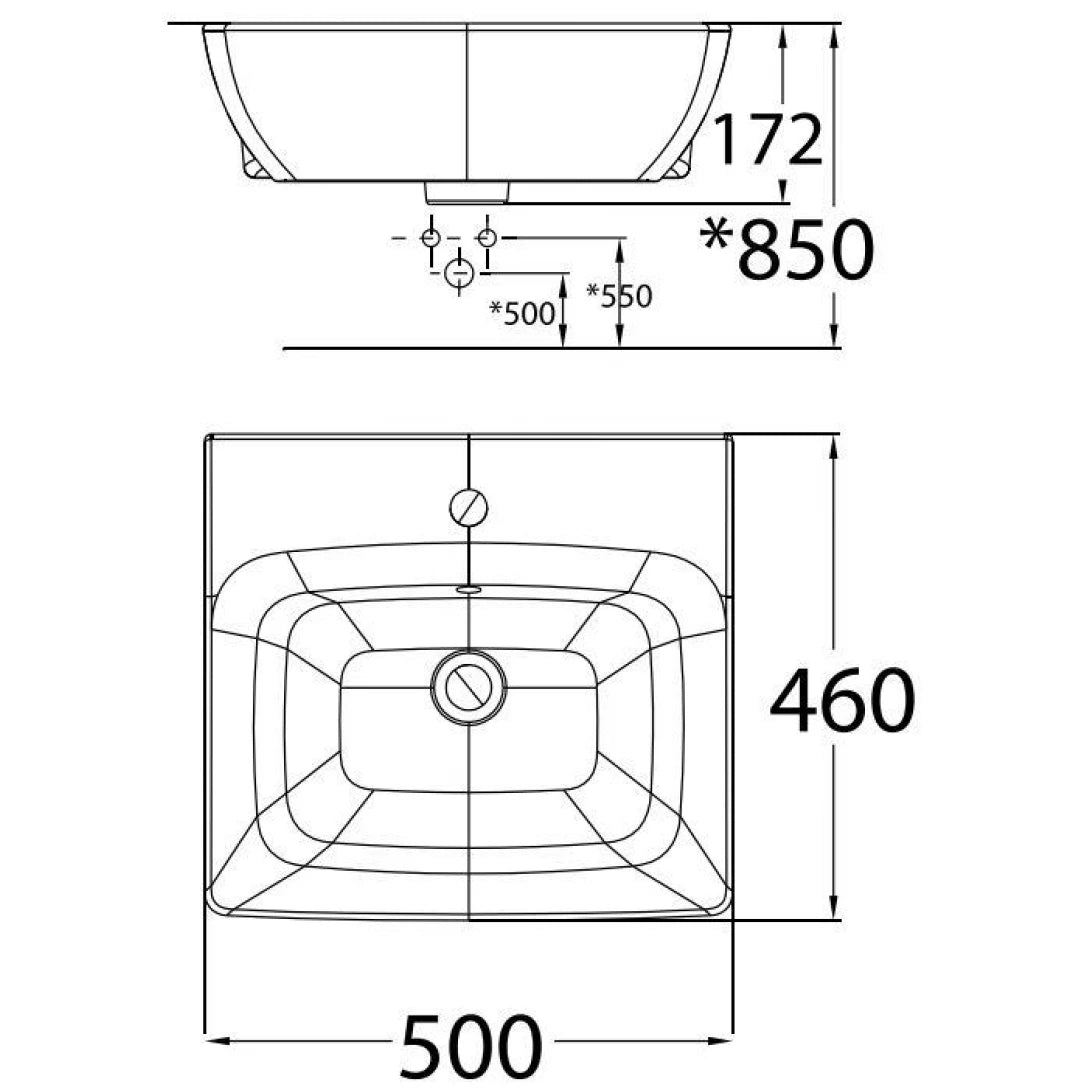 Chậu Lavabo American Standard WP-F301 (WPF301) Bán Âm