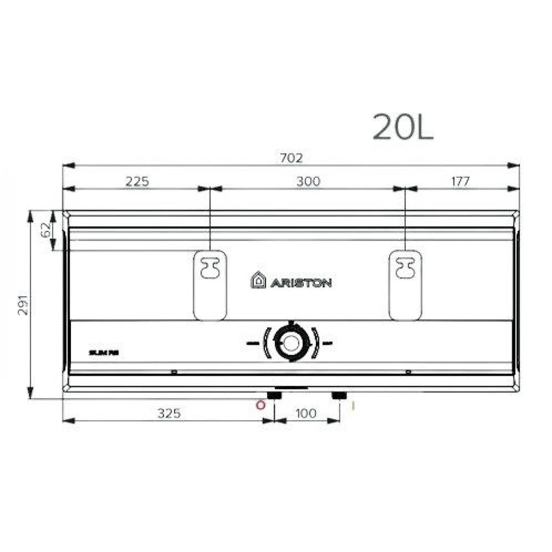 Máy Nước Nóng Ariston Slim 3 SL3 RS 20L VN Gián Tiếp Ngang 2500W