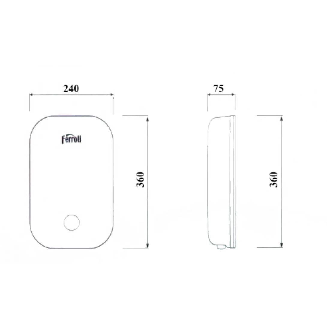 Máy Nước Nóng Ferroli Amore GSP Bơm Tăng Áp 4500W