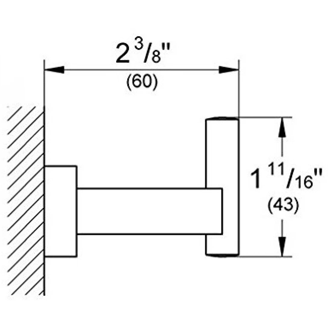 Móc Áo Grohe 40511001 Essentials Cube