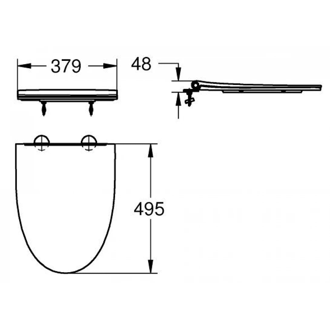 Nắp Nhựa Bồn Cầu Grohe 36490000 Đóng Êm BAU OP