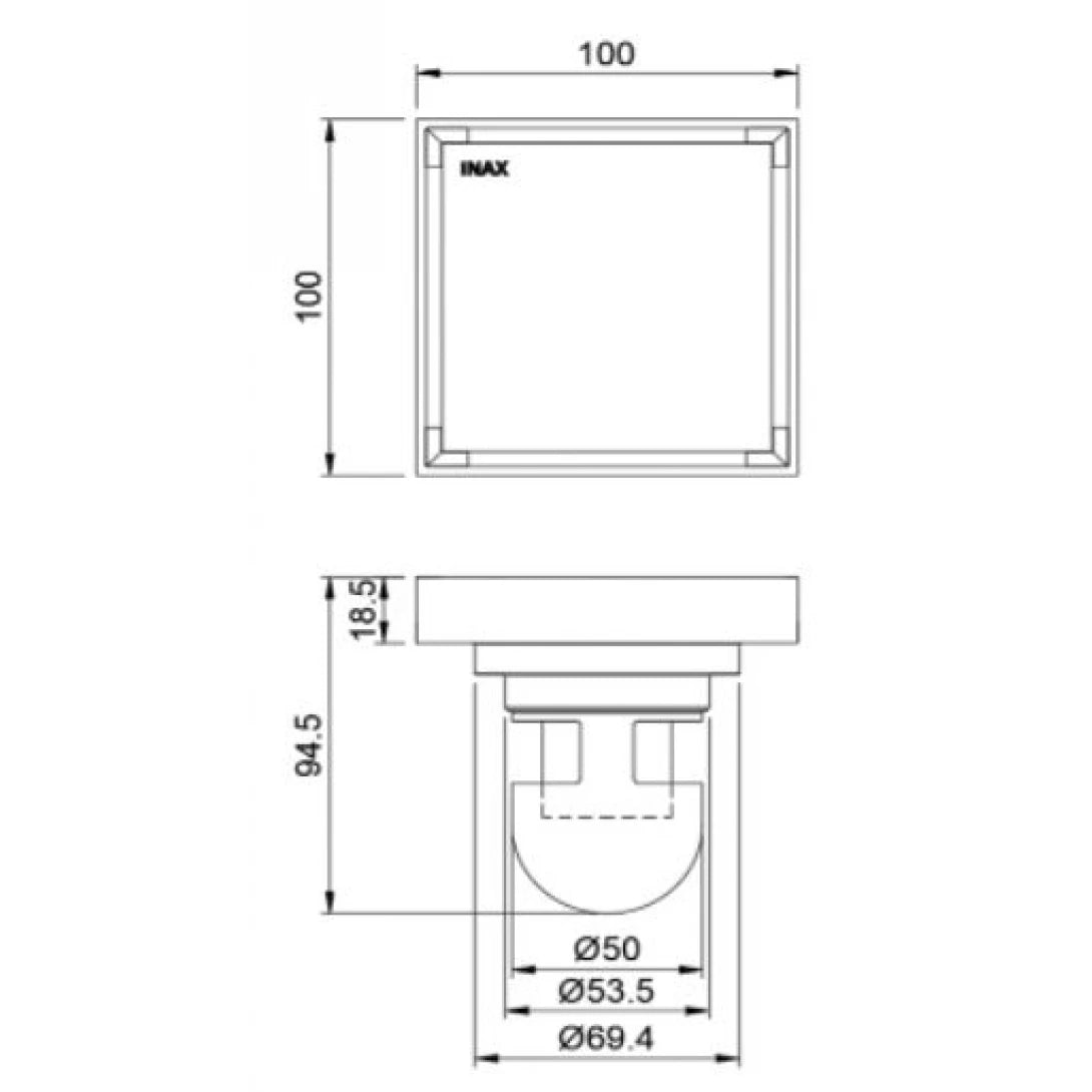 Phễu thoát sàn INAX FDV-10F