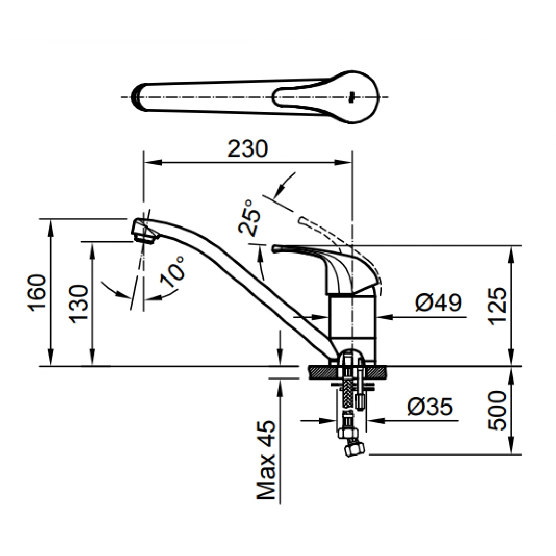 Vòi Rửa Chén Nóng Lạnh INAX SFV-302S – Sang Trọng, Bền Bỉ, Tiện Lợi