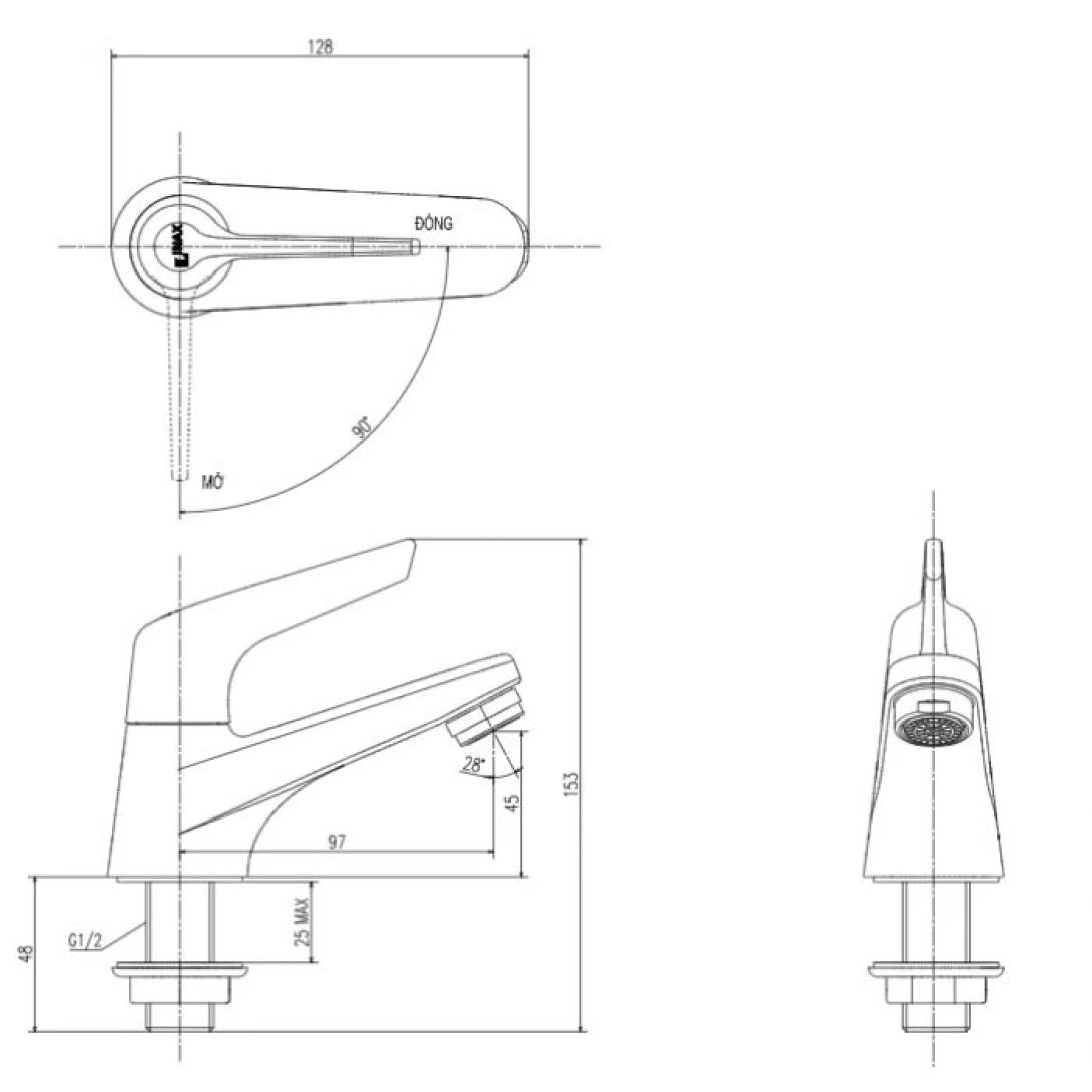 Vòi Nước Lạnh Lavabo Inax LFV-17 (LFV17)