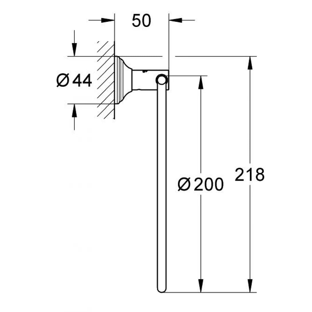 Vòng Treo Khăn Grohe 40655001 Essentials Authentic