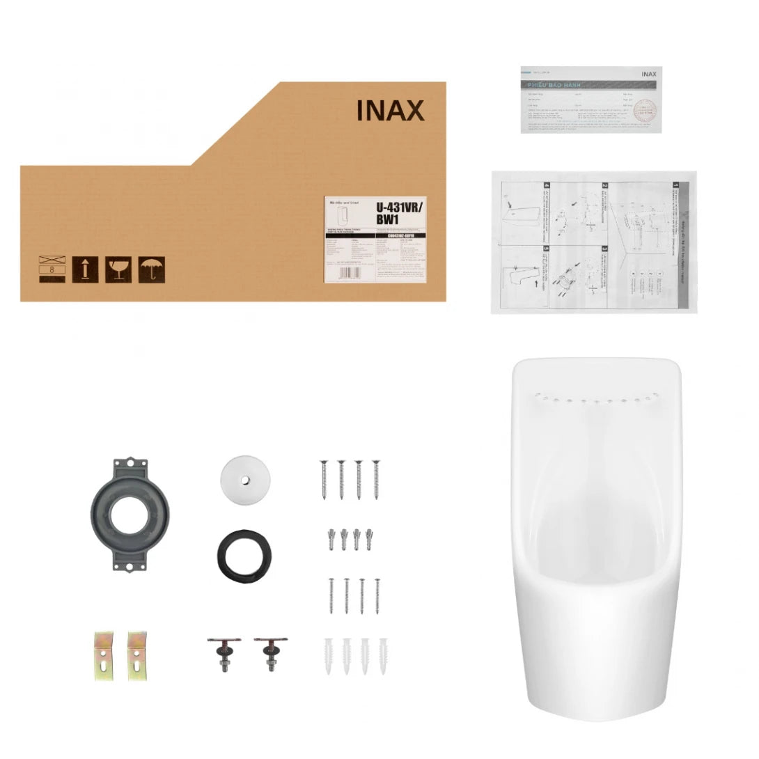 Bồn Tiểu Nam Inax U-431VR Treo Tường Vành Rim