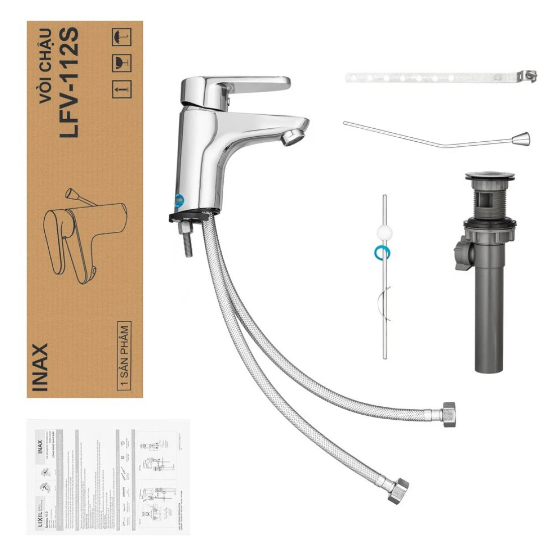 Vòi Chậu Lavabo Inax LFV-112S (LFV112S) Nóng Lạnh