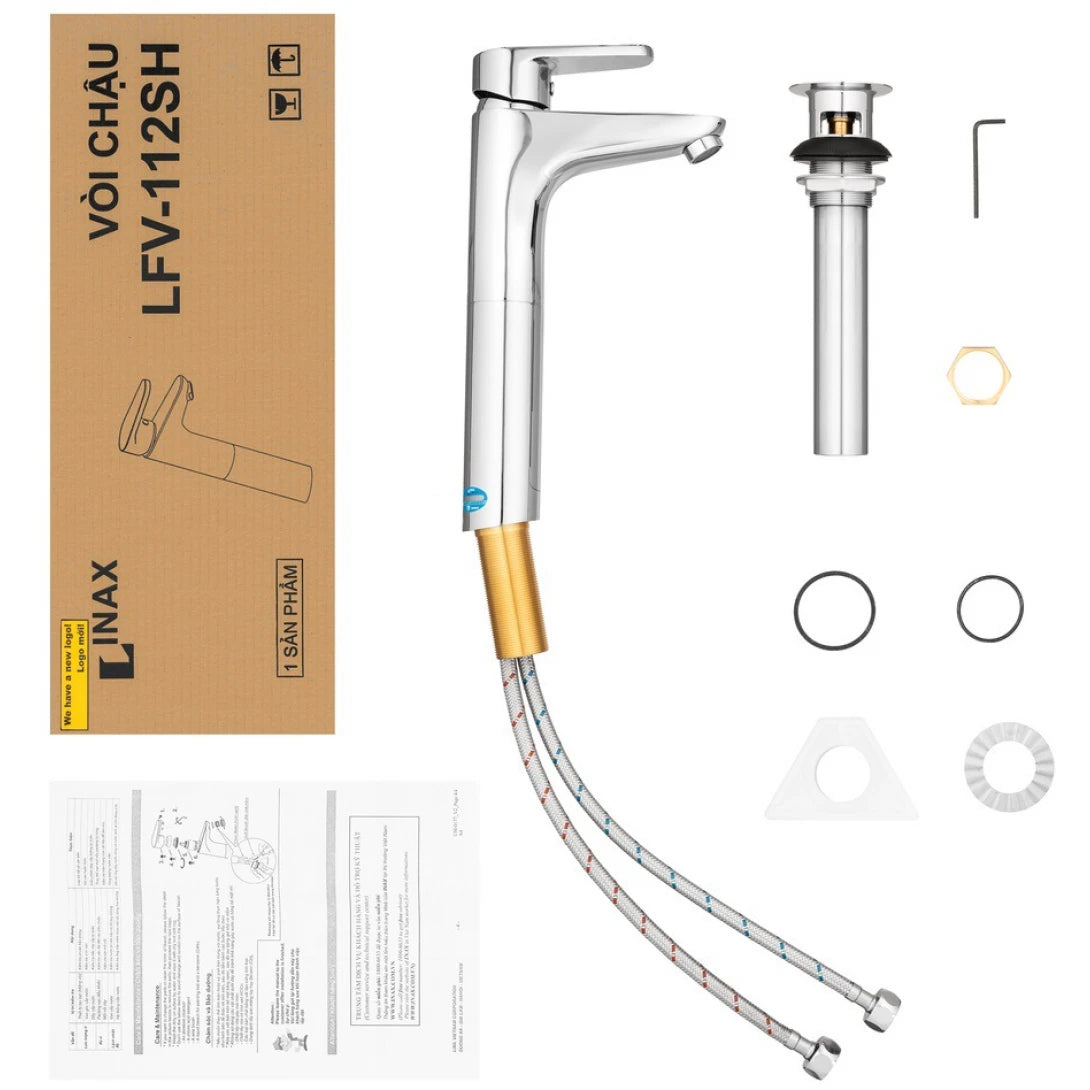 Vòi Lavabo Inax LFV-112SH (LFV112SH) Đặt Bàn Cổ Cao